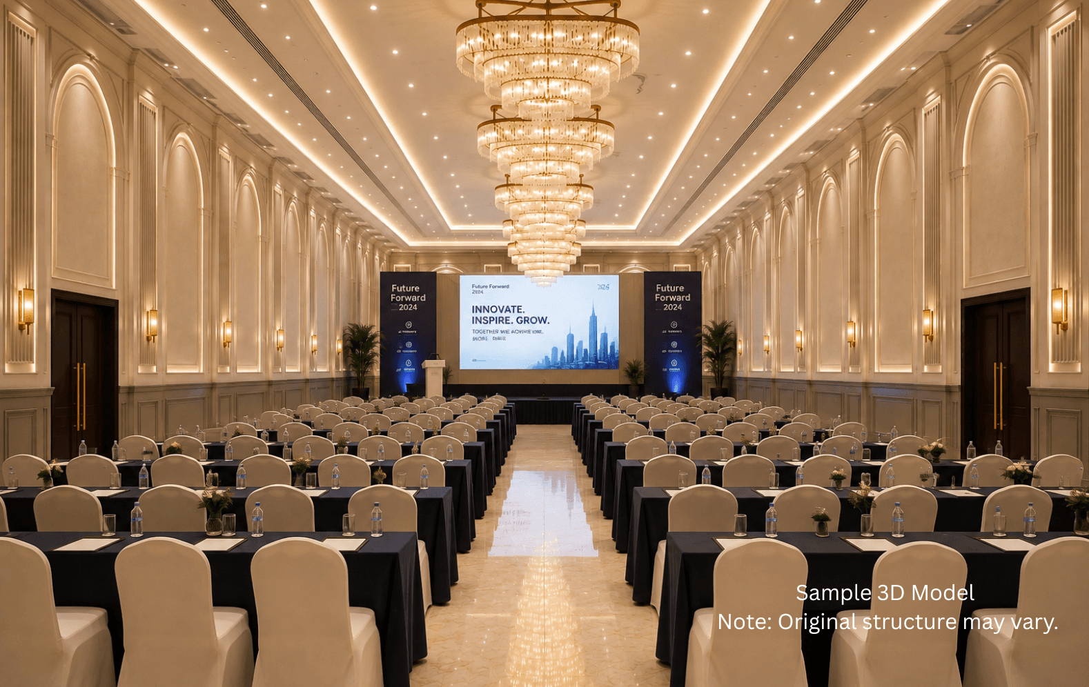 Crystal Banquet for Grand Events and Weddings Crystal Banquet for Grand Events and Weddings